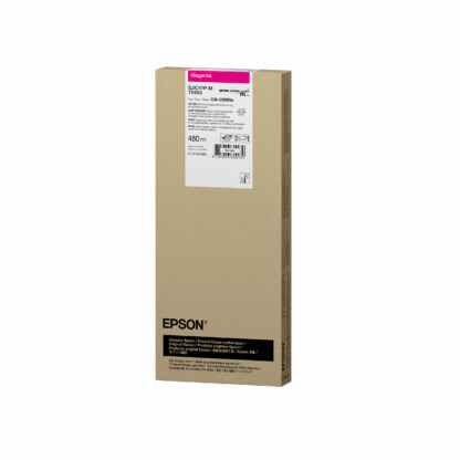480 mL Epson UltraChrome® DL CW-C8000u Magenta Ink Cartridge in Box (T55N3 - SJIC47P-M)