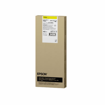 480 mL Epson UltraChrome® DL CW-C8000u Yellow Ink Cartridge in Box (T55N4 - SJIC47P-Y)