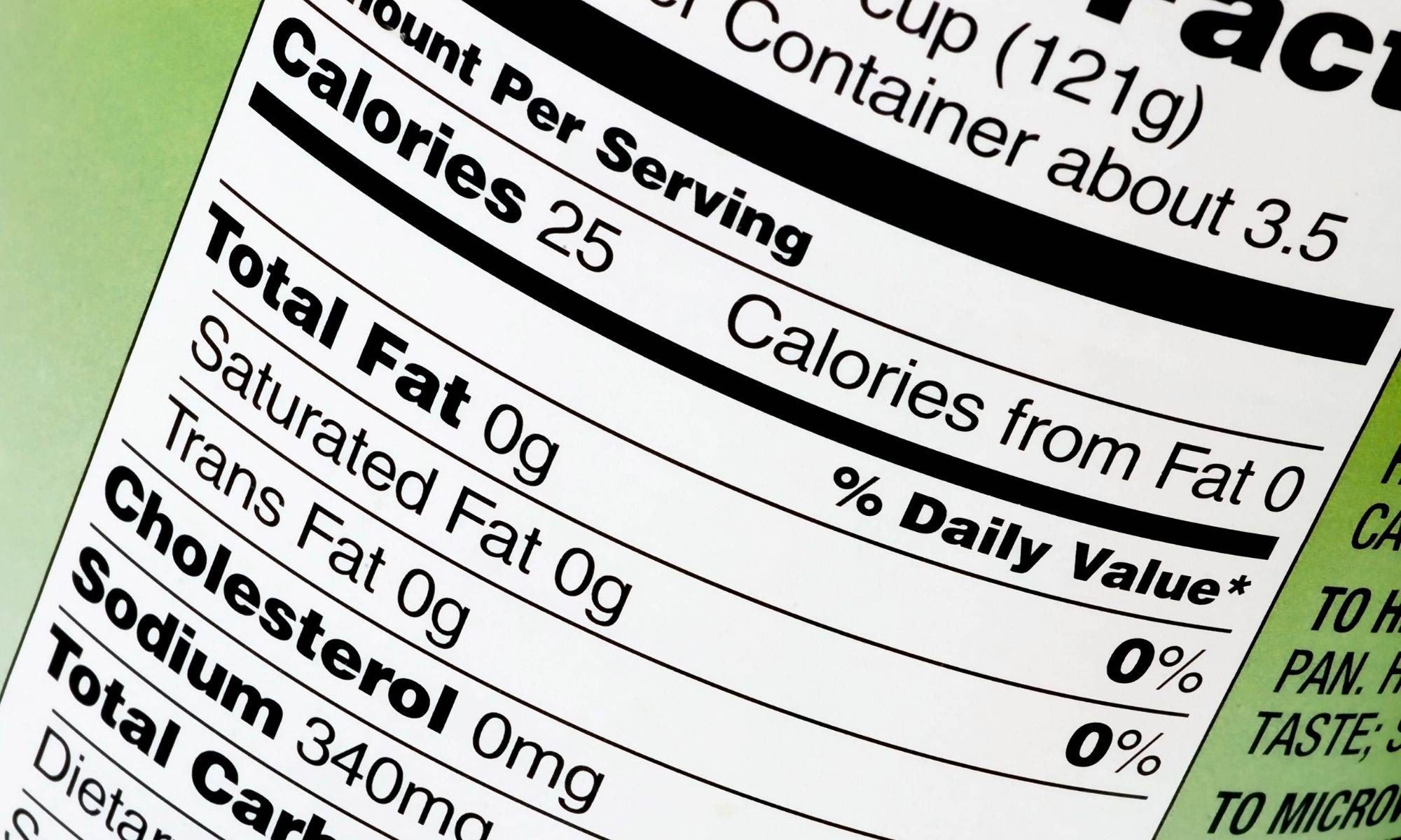 Nutrition Facts Label