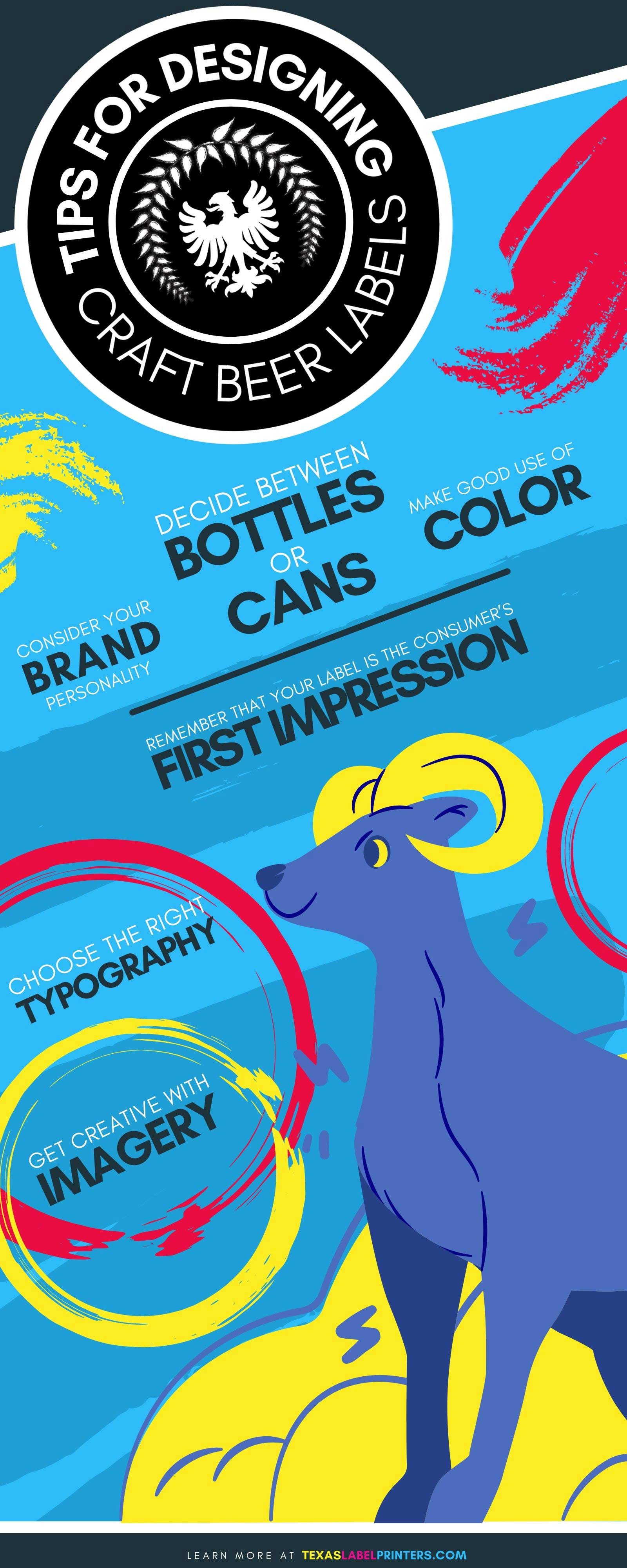 Tips for Designing Craft Beer Labels Infographic