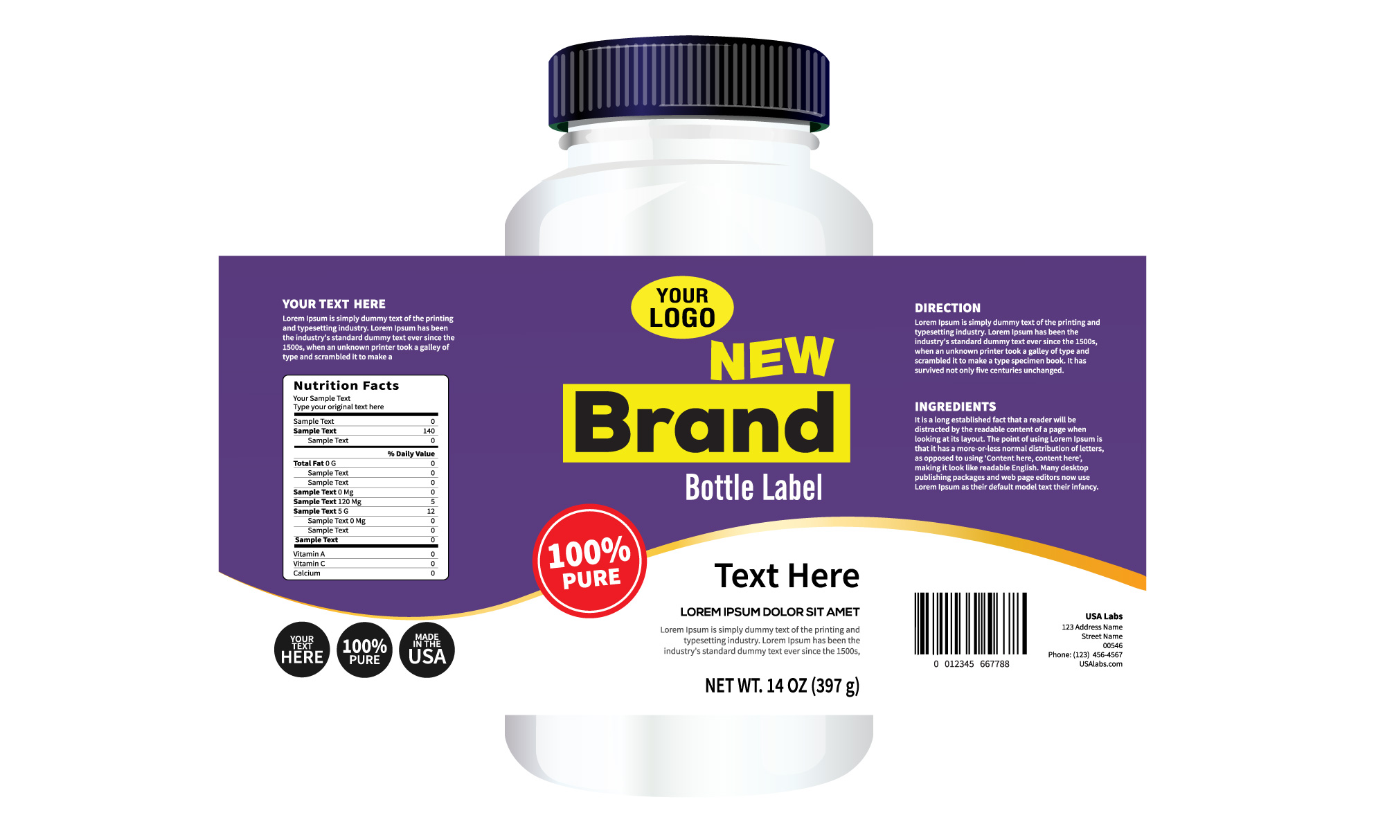 Vitamin & Supplement Label Printer