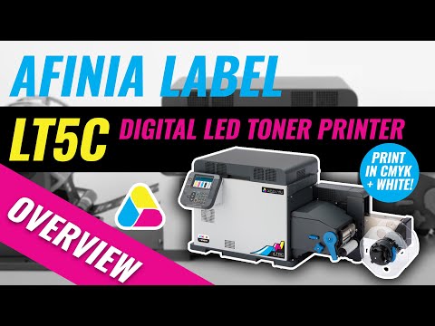 Afinia Label LT5C Digital LED Toner Printer Overview - Print in CMYK + White