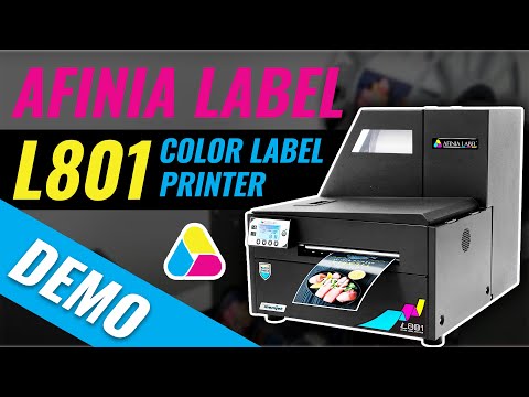 Demo: L801 High Speed Color Label Printer from Afinia Label